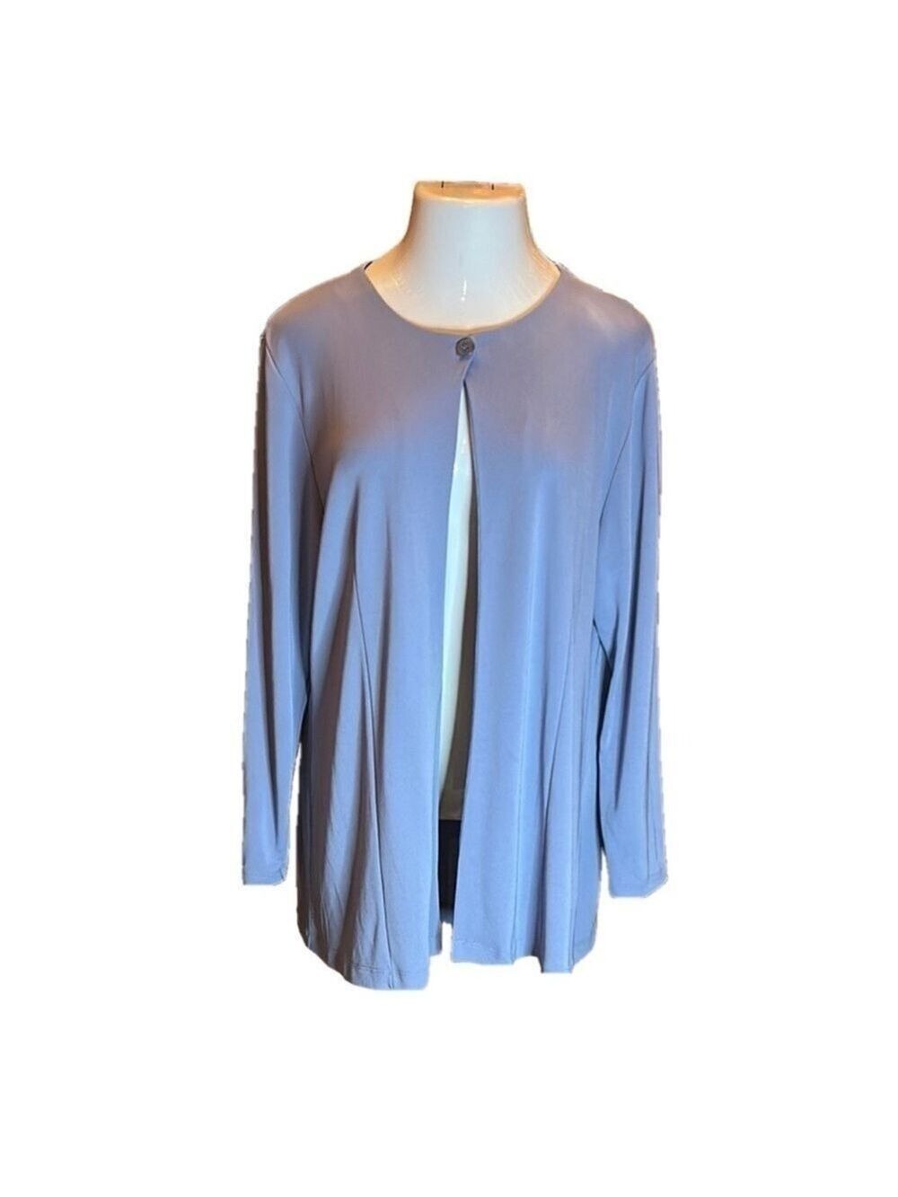 JACQUELINE FERRAR Vintage Sleek Heather Violet Jacket/Blazer Size XL